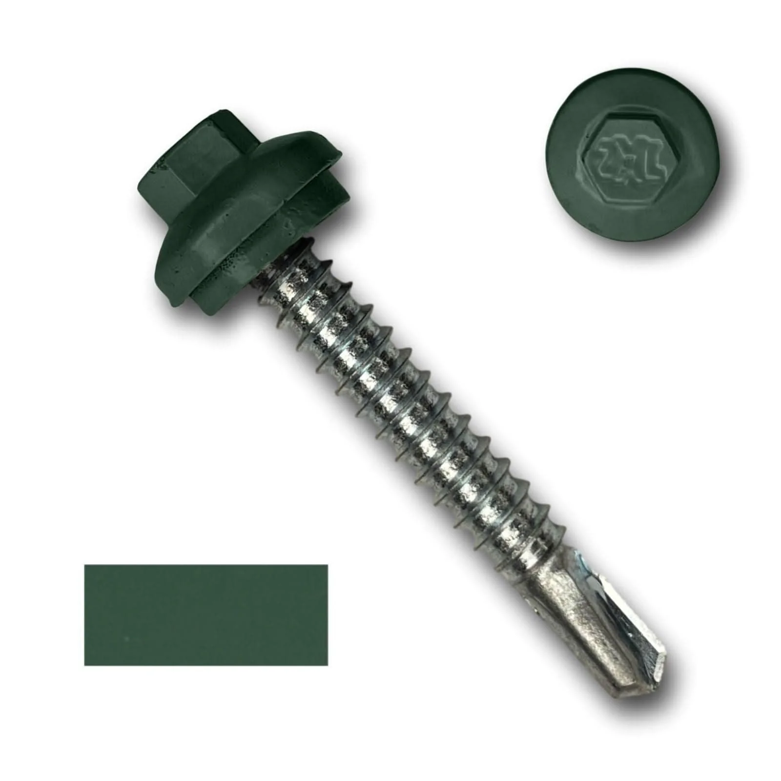 #12 x 1.5" ZXL Dome Cap Metal Building Screws (Metal-to-Metal), Self-Drilling - 250 Pack - Image 13