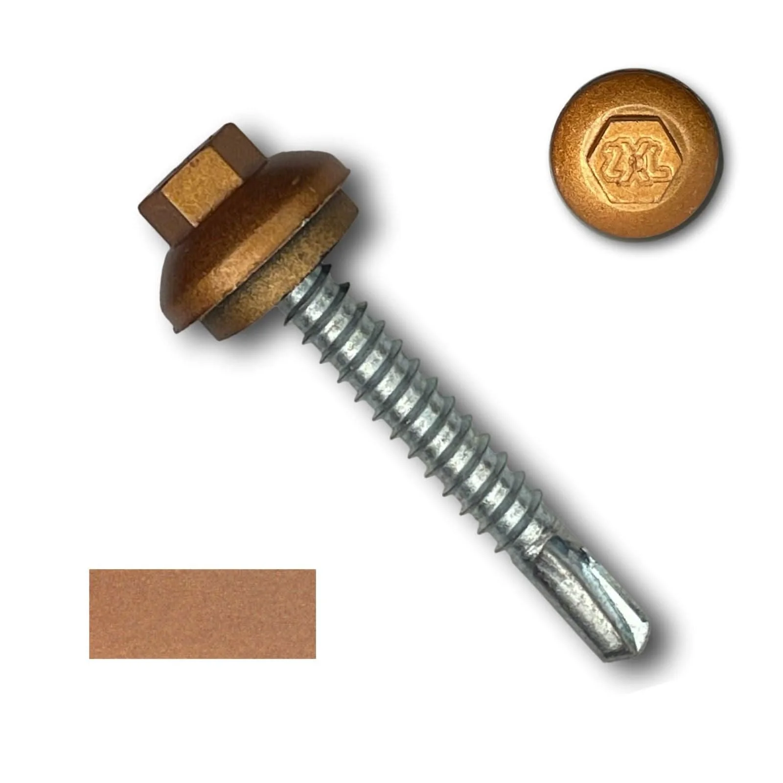 #12 x 1.5" ZXL Dome Cap Metal Building Screws (Metal-to-Metal), Self-Drilling - 250 Pack - Image 17