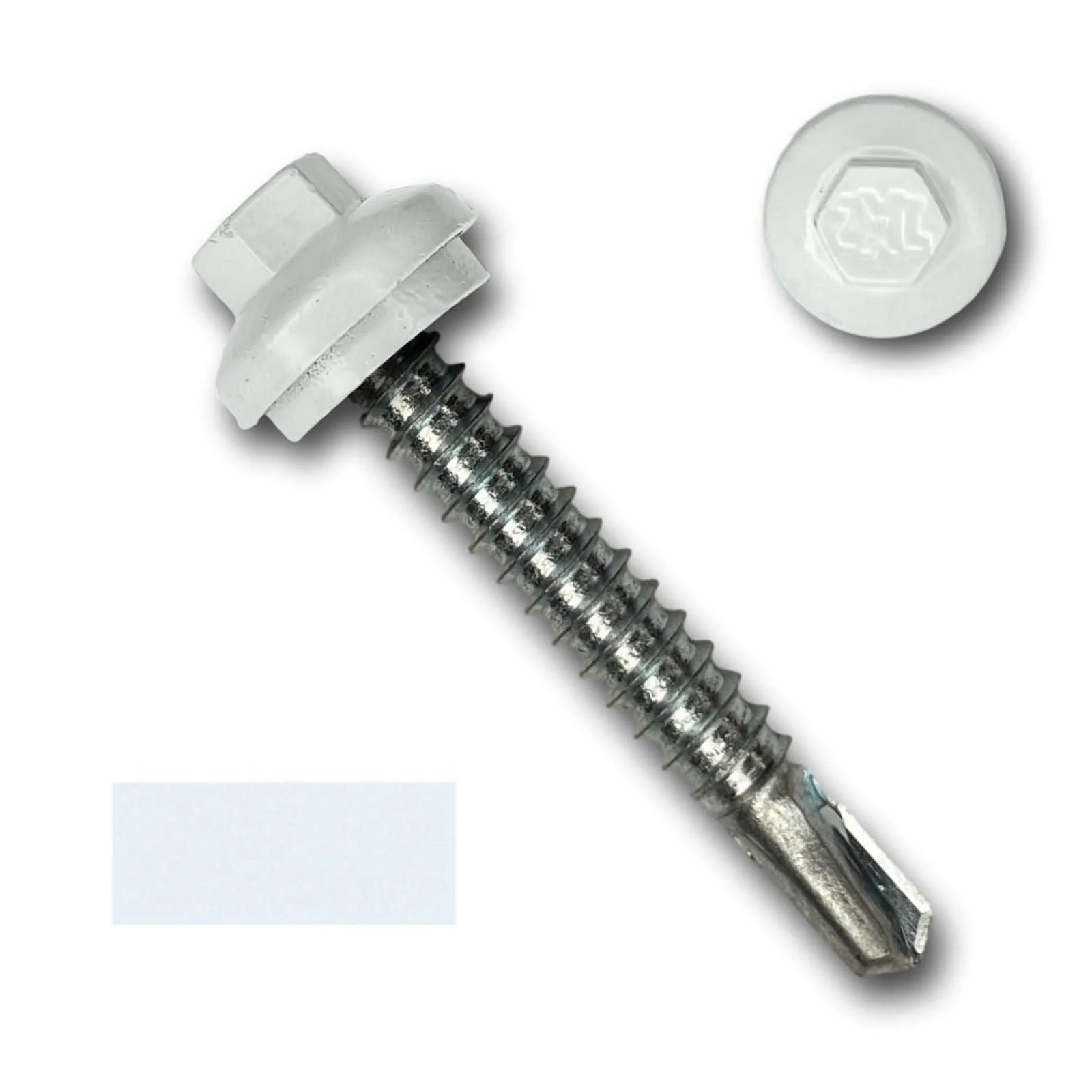#12 x 1.5" ZXL Dome Cap Metal Building Screws (Metal-to-Metal), Self-Drilling - 250 Pack - Image 2