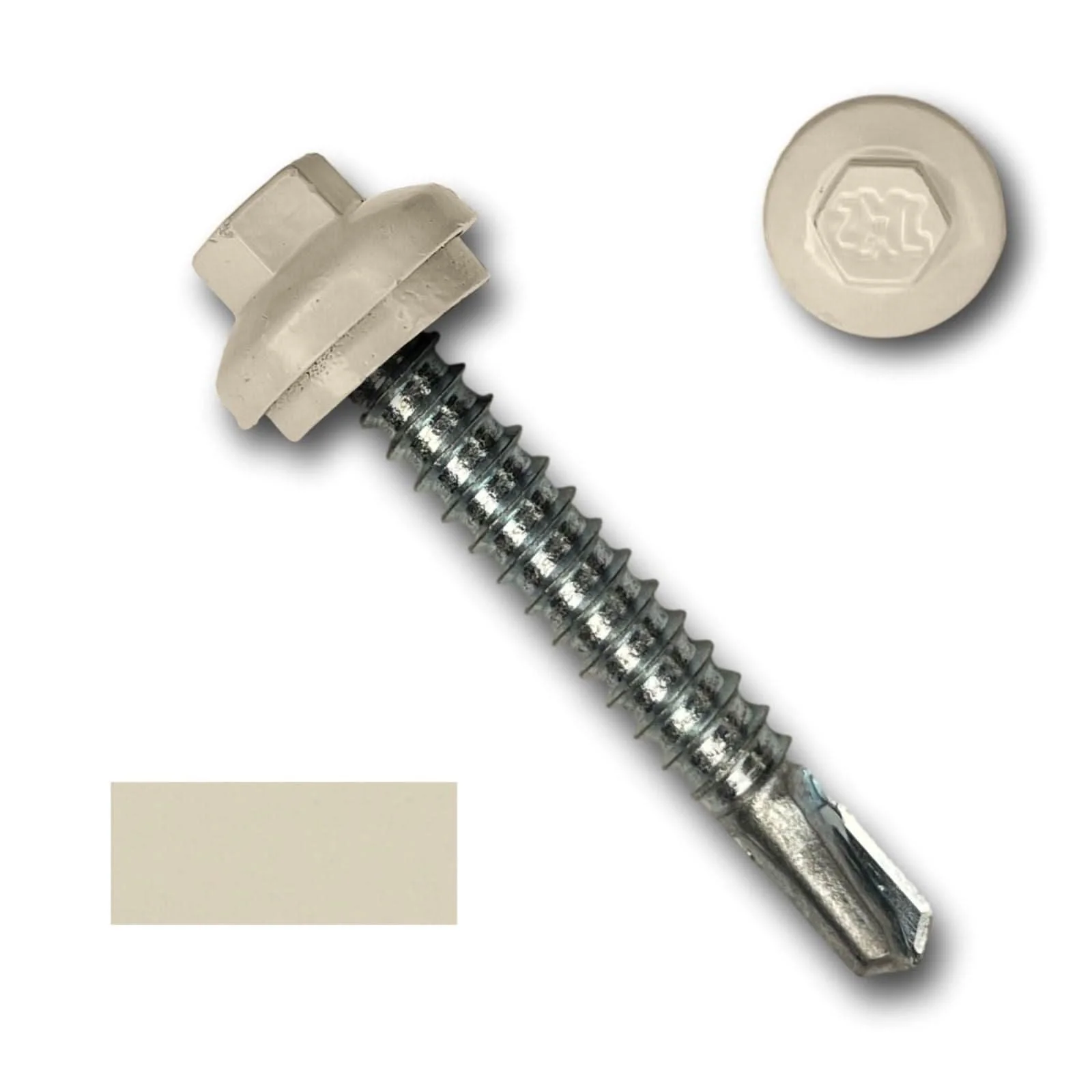 #12 x 1.5" ZXL Dome Cap Metal Building Screws (Metal-to-Metal), Self-Drilling - 250 Pack - Image 3