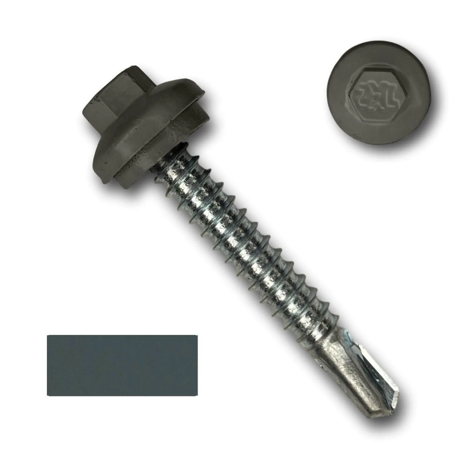 #12 x 1.5" ZXL Dome Cap Metal Building Screws (Metal-to-Metal), Self-Drilling - 250 Pack - Image 6