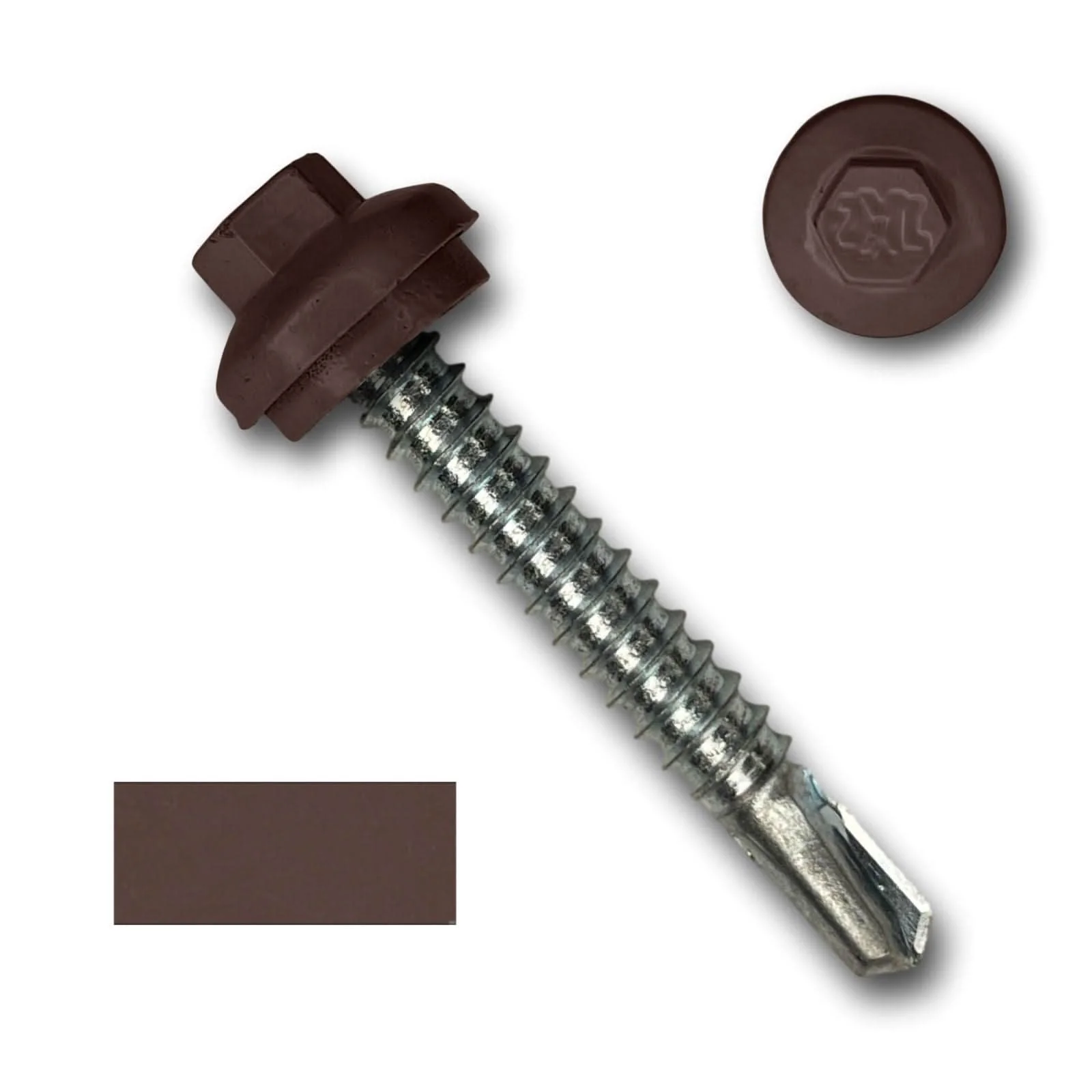#12 x 1.5" ZXL Dome Cap Metal Building Screws (Metal-to-Metal), Self-Drilling - 250 Pack - Image 8