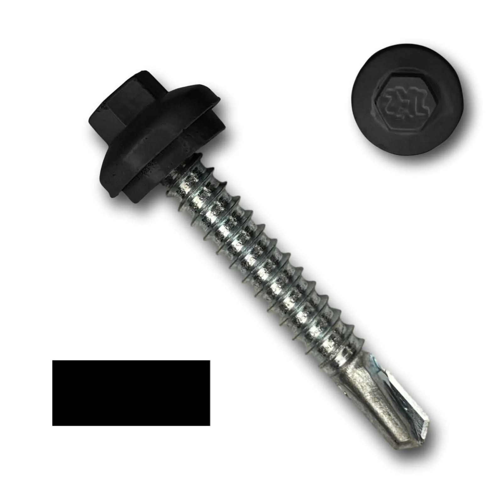 #12 x 1.5" ZXL Dome Cap Metal Building Screws (Metal-to-Metal), Self-Drilling - 250 Pack - Image 9