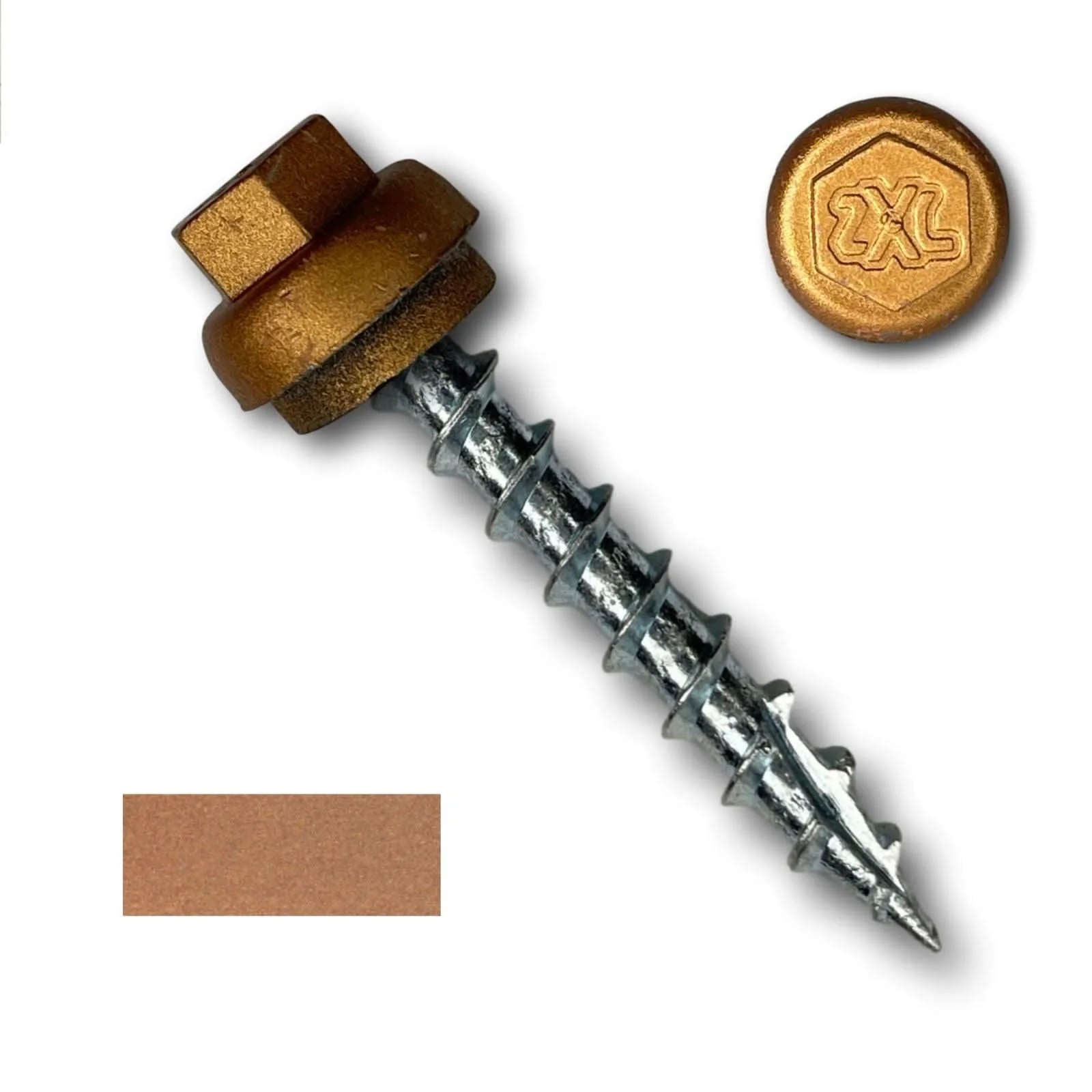 #12 x 1.5" ZXL Dome Cap Metal Roofing Screws (Metal-to-Wood) - 250 Pack - Image 17