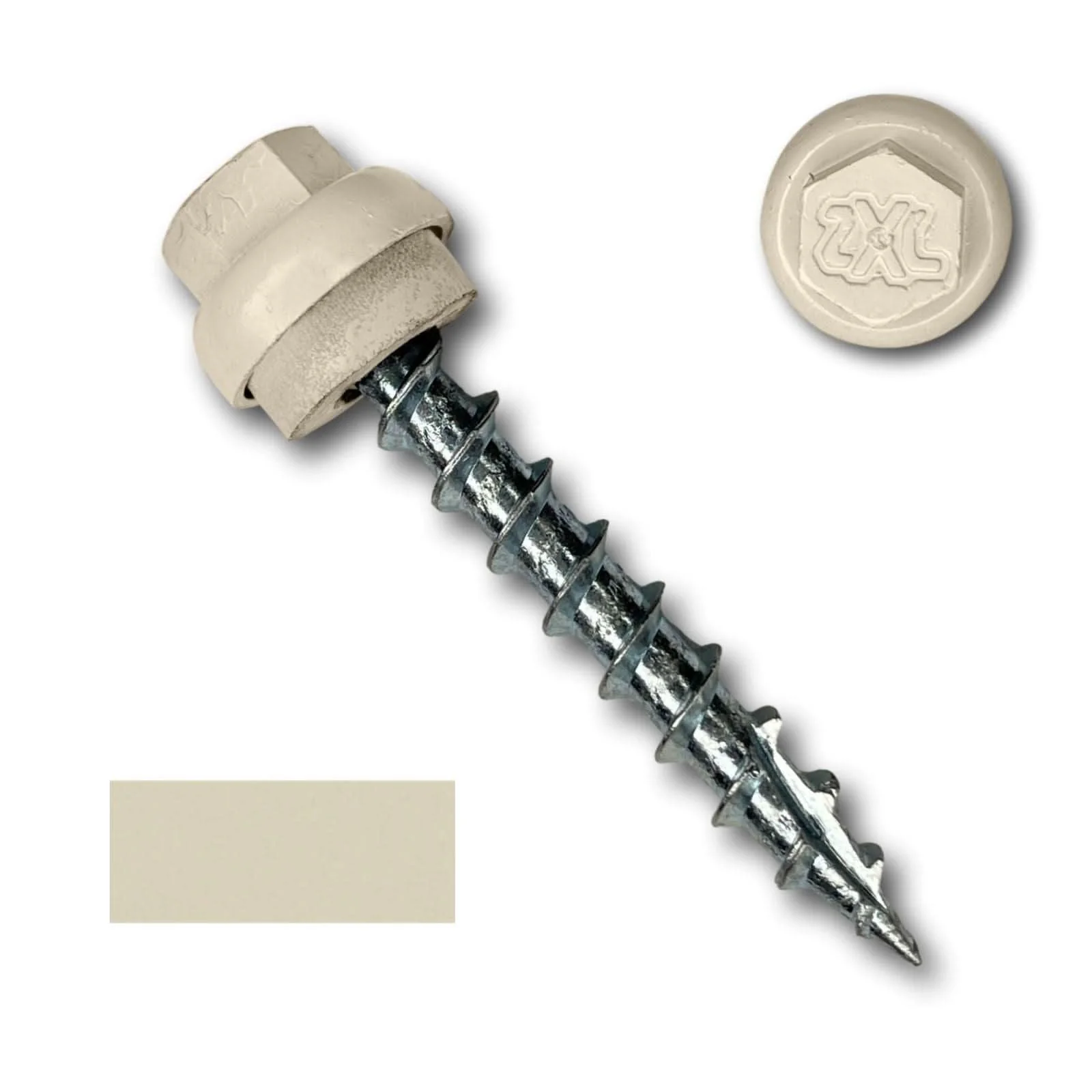 #12 x 1.5" ZXL Dome Cap Metal Roofing Screws (Metal-to-Wood) - 250 Pack - Image 3