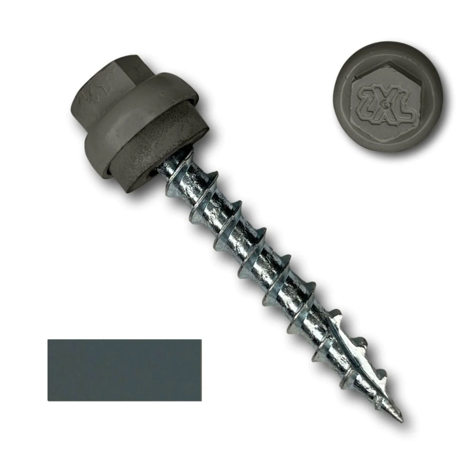 #12 x 1.5" ZXL Dome Cap Metal Roofing Screws (Metal-to-Wood) - 250 Pack - Image 6