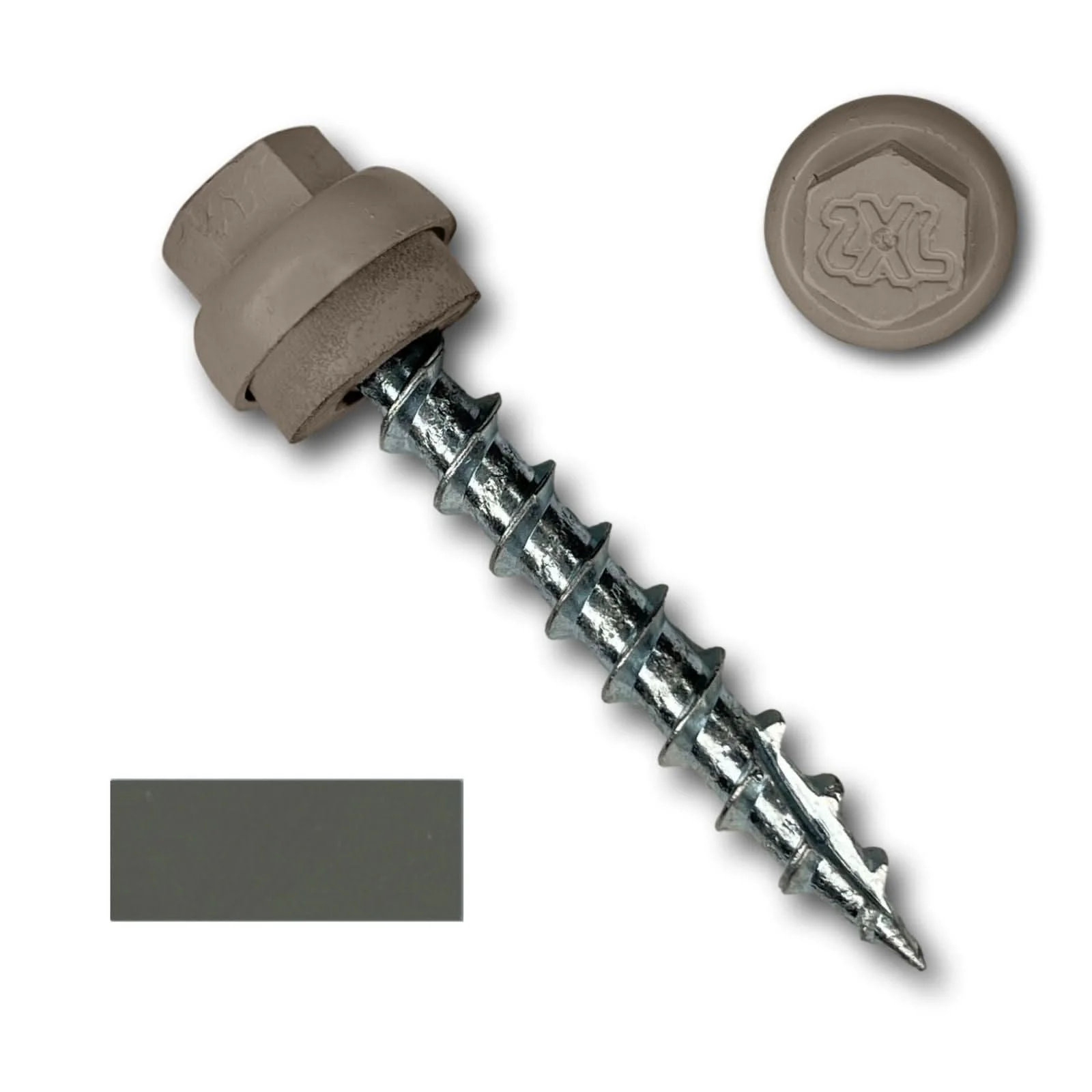 #12 x 1.5" ZXL Dome Cap Metal Roofing Screws (Metal-to-Wood) - 250 Pack - Image 7