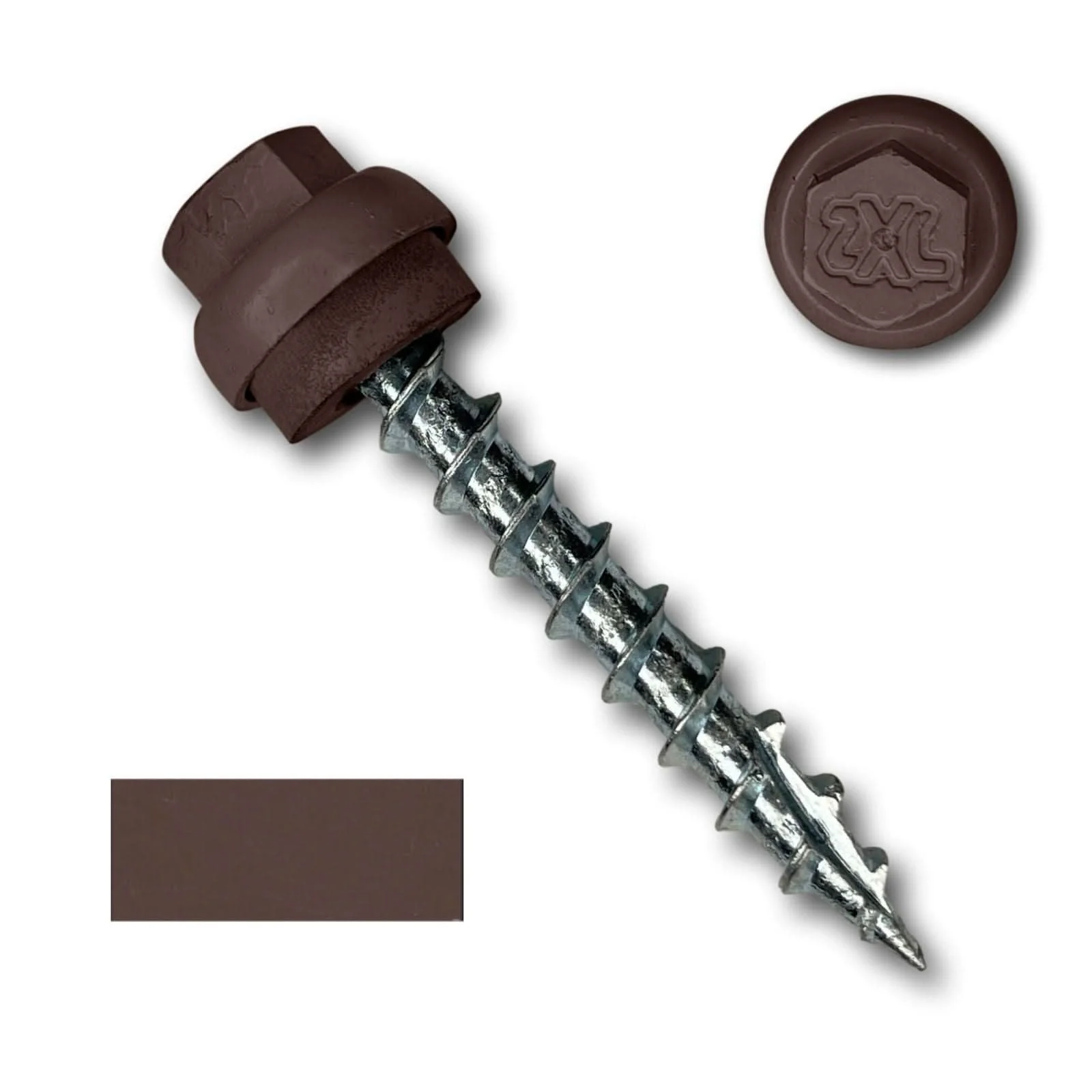 #12 x 1.5" ZXL Dome Cap Metal Roofing Screws (Metal-to-Wood) - 250 Pack - Image 8