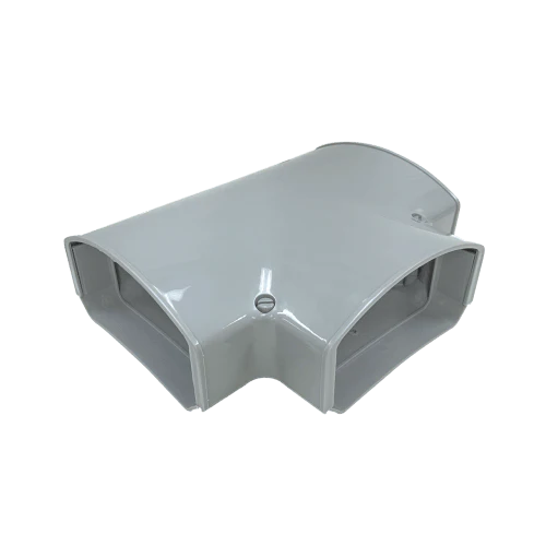 4.5" TEE Fitting for Line Set Cover Systems – Available in Gray, White, and Brown