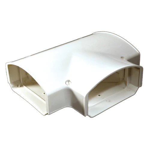 4.5" TEE Fitting for Line Set Cover Systems – Available in Gray, White, and Brown - Image 3