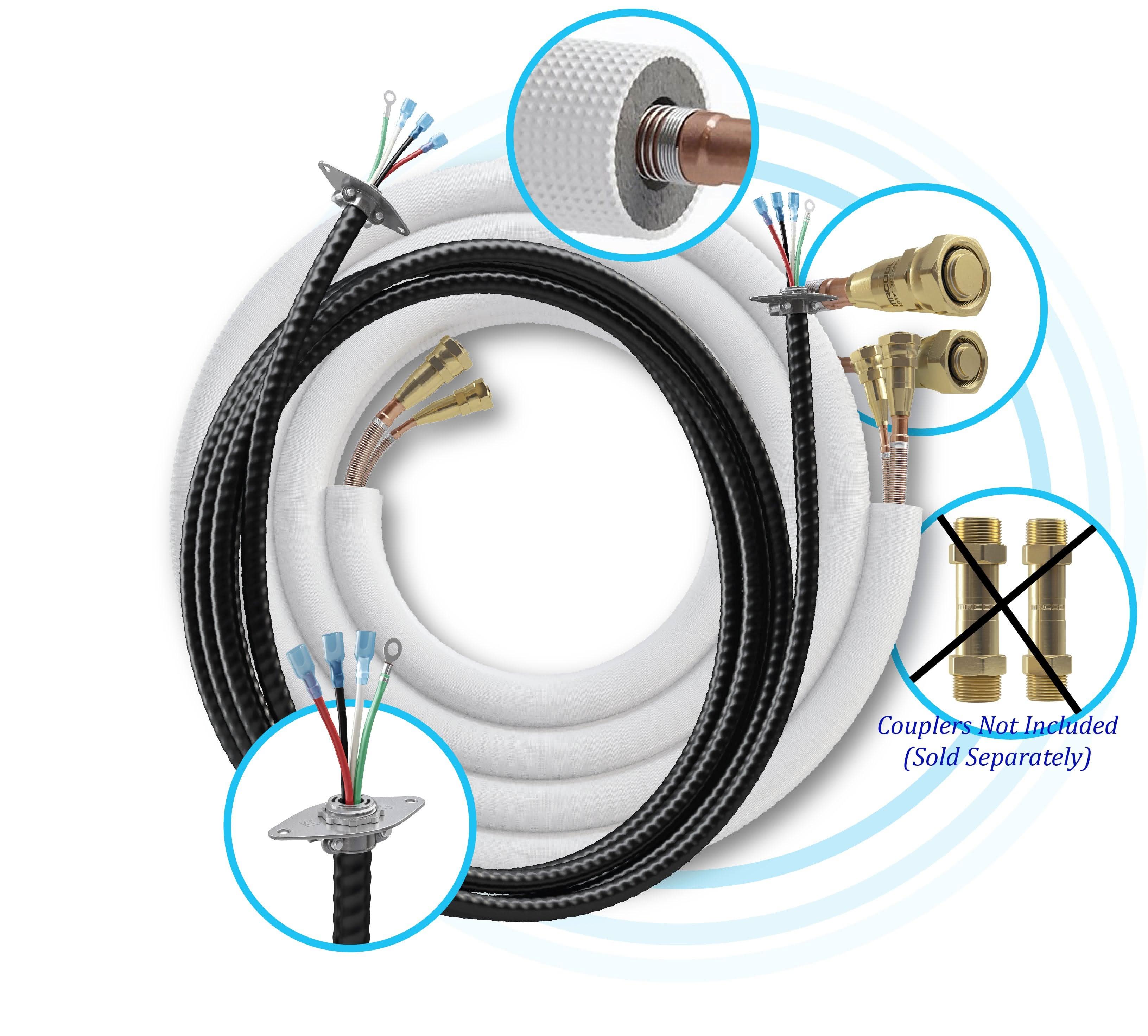 EZPRO Installation Extension Kit - 25' Feet Pre-charged Line Set and Control Wire