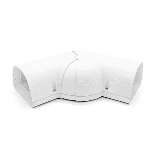 Fortress 4.5" Adjustable Flat Elbow (LD122) – Lineset Cover Fitting | MRCOOL Compatible - Image 2