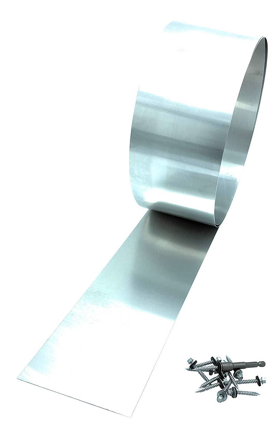 26-Gauge Galvanized, Galvalume, Paintable Steel, & Mill Finish Aluminum Flashing Rolls - High Quality, Multiple Sizes - Image 4