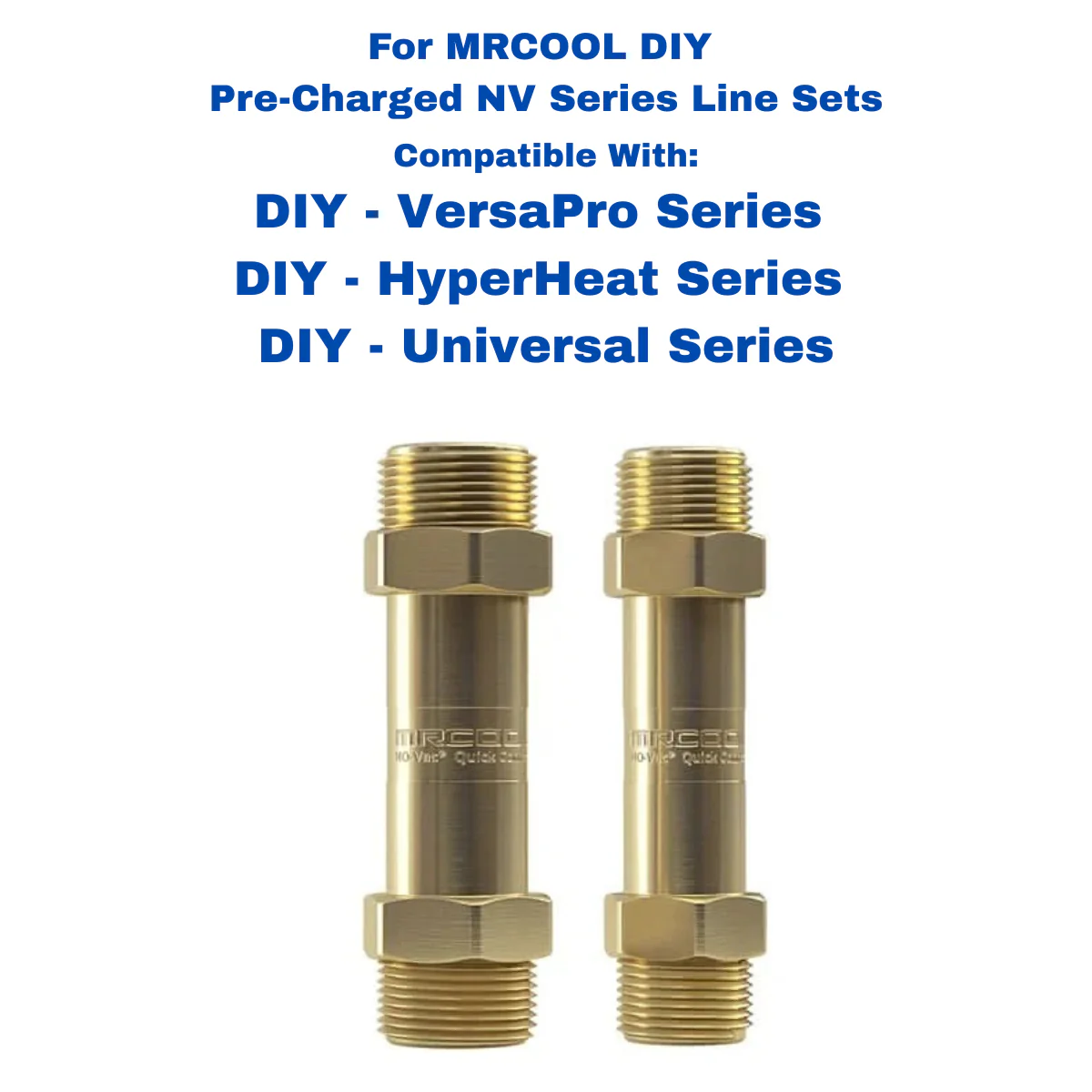 MRCOOL 3/8 X 3/4 Couplers for Universal, HyperHeat & VersaPro Series Quick Connect Couplers