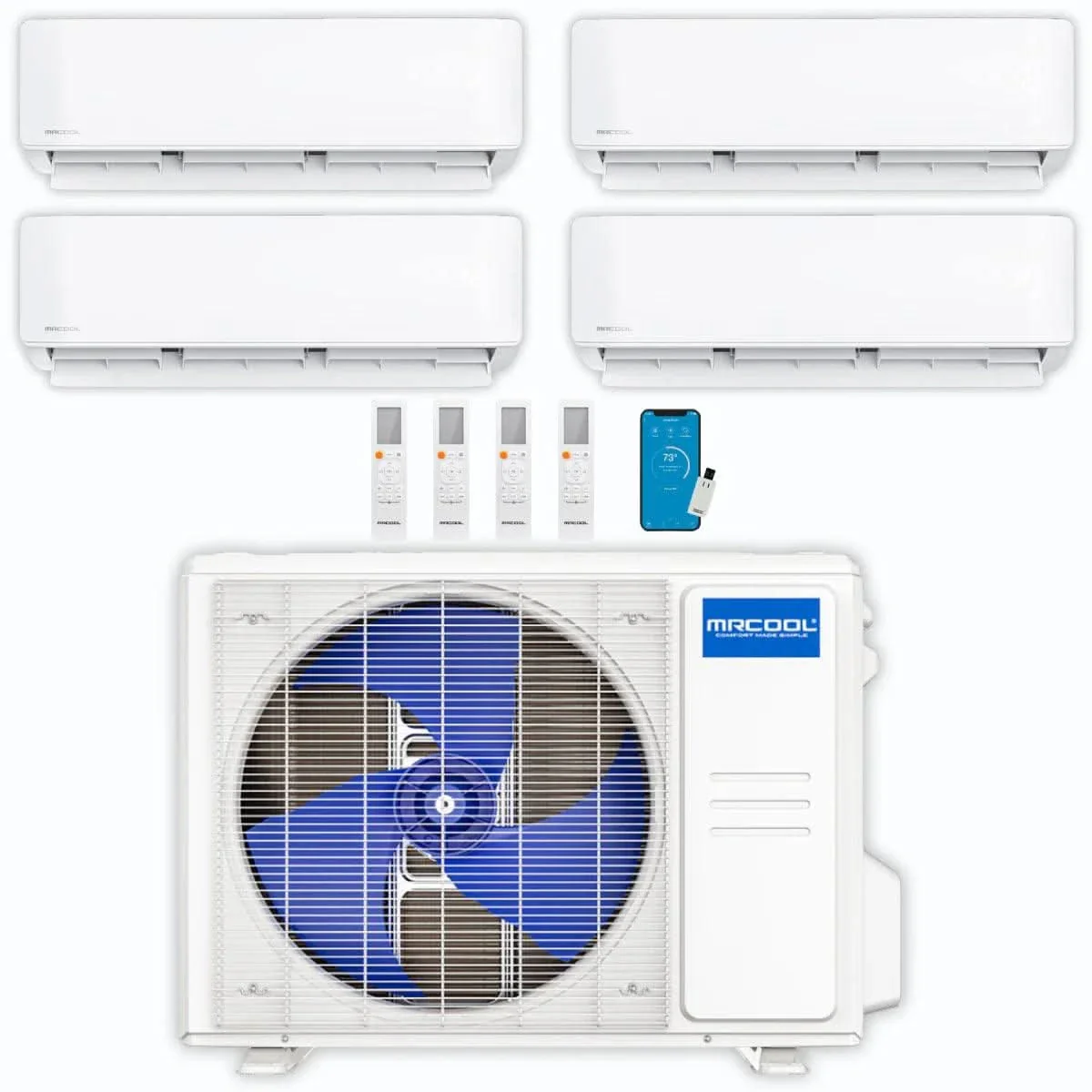 MRCOOL 39,000 BTU 4-Zone DIY Ductless Mini Split Air Conditioner & Heat Pump System