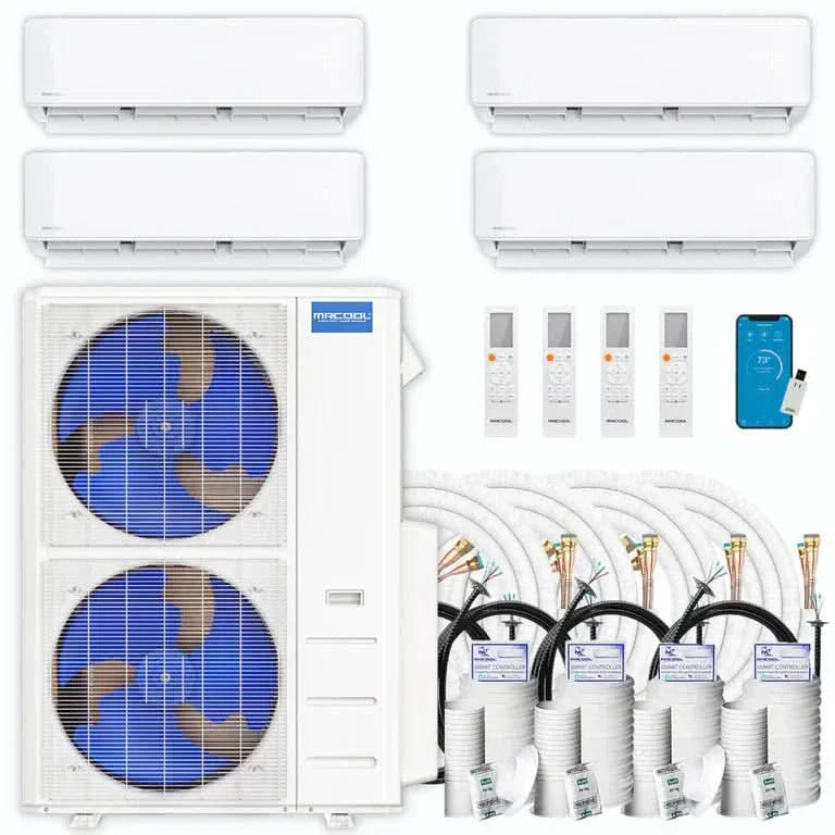 MRCOOL DIY 5th Gen Multi-Zone 4-Zone 48,000 BTU 22 SEER2 (6K + 9K + 9K + 9K) Ductless Mini-Split Air Conditioner and Heat Pump