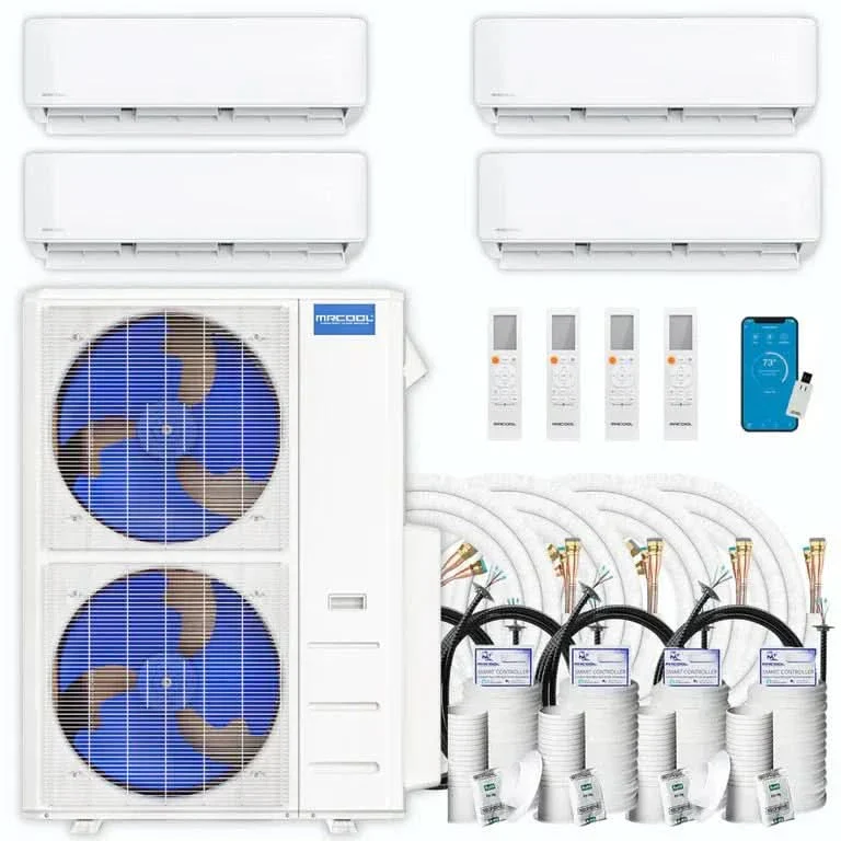 MRCOOL DIY 5th Gen Multi-Zone 4-Zone 55,000 BTU 22 SEER2 (6K + 6K + 9K + 9K) Ductless Mini-Split Air Conditioner and Heat Pump