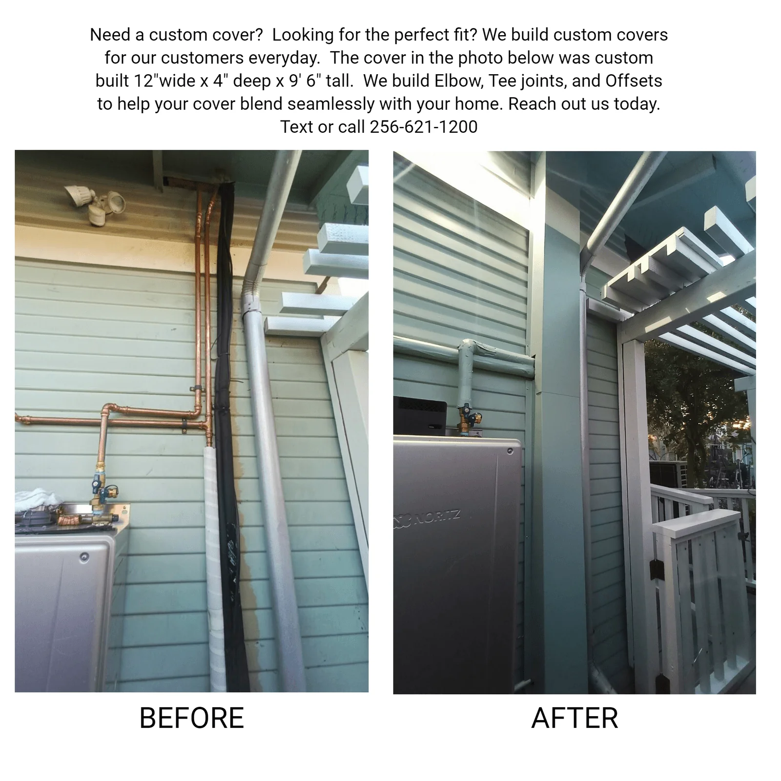 Residential Series - Stainless Steel Metal HVAC Line Set Covers - Premium Quality - Image 3
